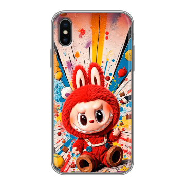Силиконовый чехол на Iphone X/XS с принтом Labubu Лабубу