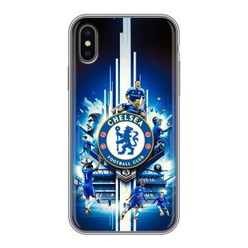 Силиконовый чехол на Iphone X/XS с принтом Chelsea Челси Силиконовый чехол на Iphone X/XS с принтом Chelsea Челси
