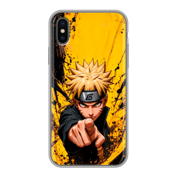 Силиконовый чехол на Iphone X/XS с принтом Naruto Наруто