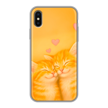 Силиконовый чехол на Iphone X/XS с принтом Милые котята