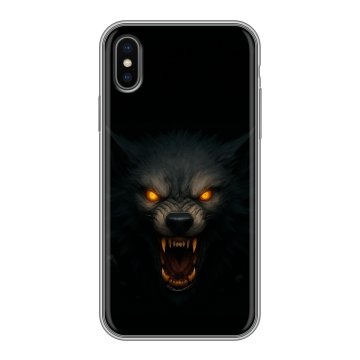Силиконовый чехол на Iphone X/XS с принтом Волк Силиконовый чехол на Iphone X/XS с принтом Волк