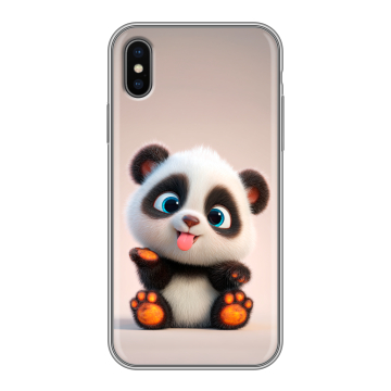 Силиконовый чехол на Iphone X/XS с принтом милая панда