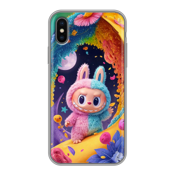 Силиконовый чехол на Iphone X/XS с принтом Labubu Лабубу
