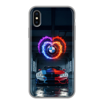 Силиконовый чехол на Iphone X/XS с принтом BMW БМВ