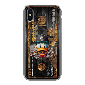 Силиконовый чехол на Iphone X/XS с принтом Дональд Дак Доллар