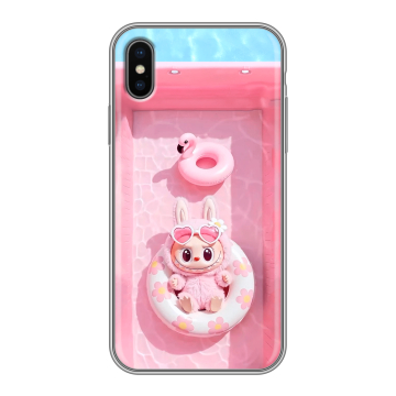 Силиконовый чехол на Iphone X/XS с принтом Labubu Лабубу