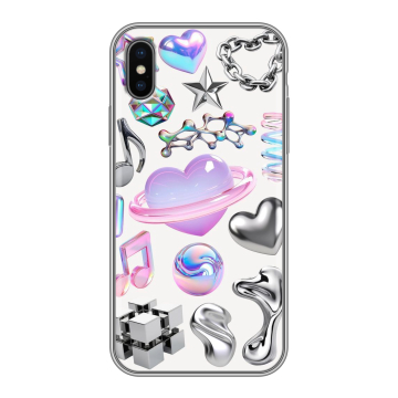Силиконовый чехол на Iphone X/XS с принтом Y2K
