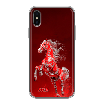 Силиконовый чехол на Iphone X/XS с принтом Новый год Силиконовый чехол на Iphone X/XS с принтом Новый год