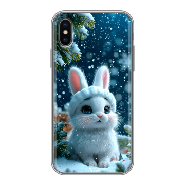 Силиконовый чехол на Iphone X/XS с принтом Новый год Силиконовый чехол на Iphone X/XS с принтом Новый год