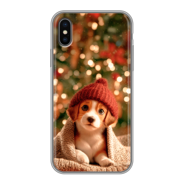 Силиконовый чехол на Iphone X/XS с принтом Новый год Силиконовый чехол на Iphone X/XS с принтом Новый год