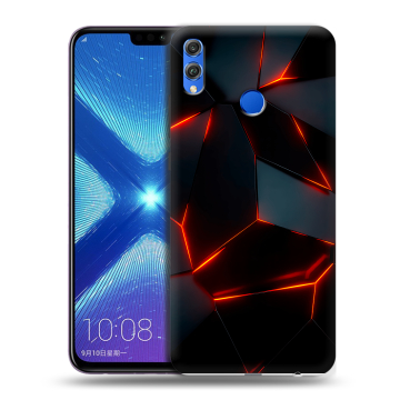 Силиконовый чехол на Huawei Honor 8X с принтом Яркие абстракции