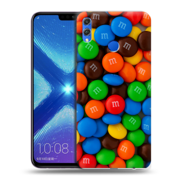 Силиконовый чехол на Huawei Honor 8X с принтом Конфеты