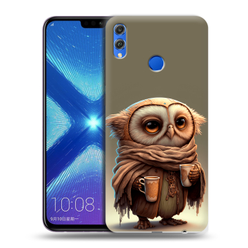 Силиконовый чехол на Huawei Honor 8X с принтом Сова