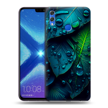 Силиконовый чехол на Huawei Honor 8X с принтом Листья Силиконовый чехол на Huawei Honor 8X с принтом Листья