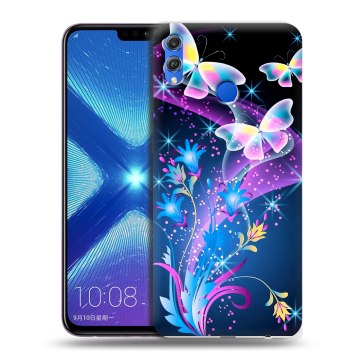 Силиконовый чехол на Huawei Honor 8X с принтом Бабочки