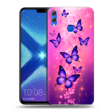 Силиконовый чехол на Huawei Honor 8X с принтом Бабочки