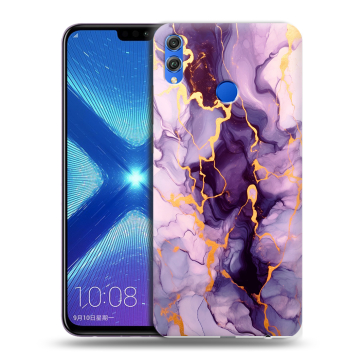 Силиконовый чехол на Huawei Honor 8X с принтом Мрамор