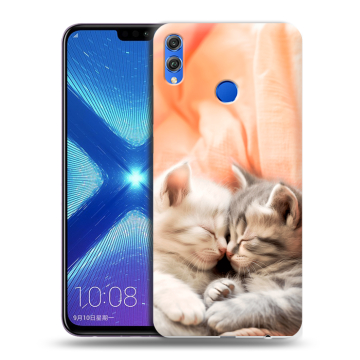 Силиконовый чехол на Huawei Honor 8X с принтом Котята