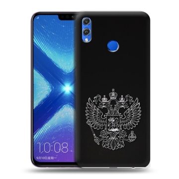 Силиконовый чехол на Huawei Honor 8X с принтом Герб России
