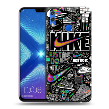 Силиконовый чехол на Huawei Honor 8X с принтом Найк