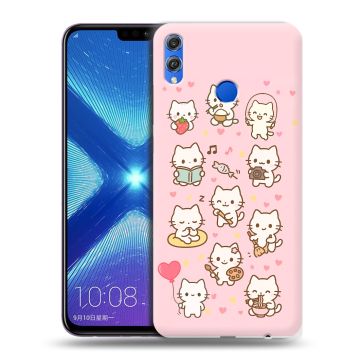 Силиконовый чехол на Huawei Honor 8X с принтом Hello Kitty Хелоу Кити