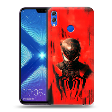 Силиконовый чехол на Huawei Honor 8X с принтом человек паук spiderman