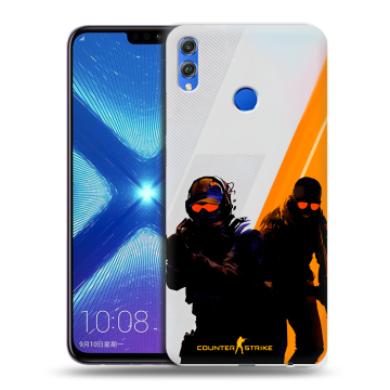 Силиконовый чехол на Huawei Honor 8X с принтом Контер страйк Counter strike