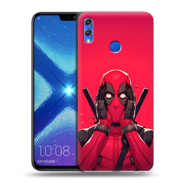 Силиконовый чехол на Huawei Honor 8X с принтом Дедпул Deadpool