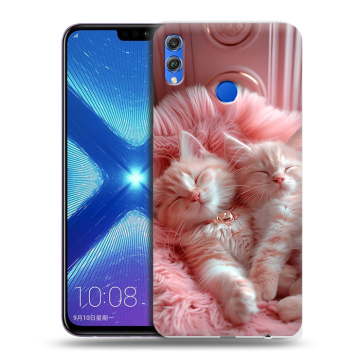 Силиконовый чехол на Huawei Honor 8X с принтом котята котики
