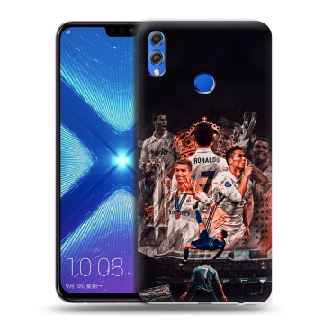 Силиконовый чехол на Huawei Honor 8X с принтом Реал Роналдо Real Ronaldo
