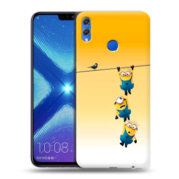 Силиконовый чехол на Huawei Honor 8X с принтом Миньоны
