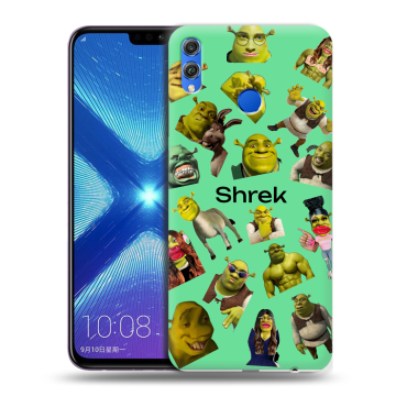 Силиконовый чехол на Huawei Honor 8X с принтом Шрек Shrek