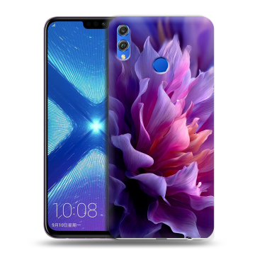 Силиконовый чехол на Huawei Honor 8X с принтом женский цветы