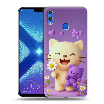 Силиконовый чехол на Huawei Honor 8X с принтом для девочек
