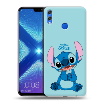 Силиконовый чехол на Huawei Honor 8X с принтом Лило и Стич