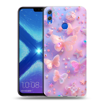 Силиконовый чехол на Huawei Honor 8X с принтом Бабочки