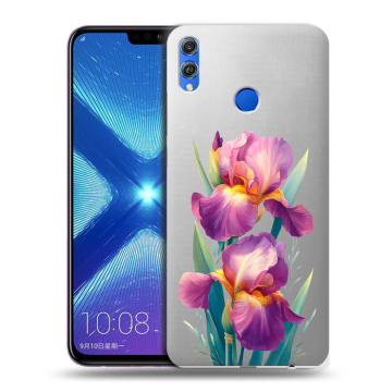 Силиконовый чехол на Huawei Honor 8X с принтом Цветы орхидеи
