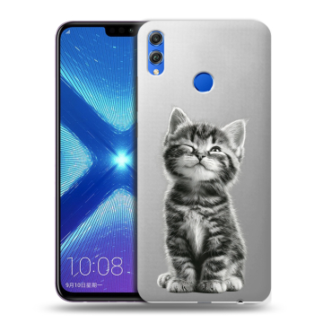 Силиконовый чехол на Huawei Honor 8X с принтом Котенок