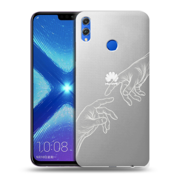 Силиконовый чехол на Huawei Honor 8X с принтом Сотворение мира