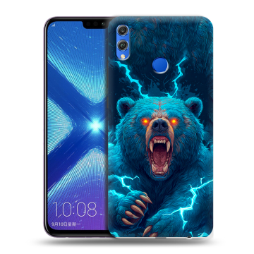 Силиконовый чехол на Huawei Honor 8X с принтом Медведь