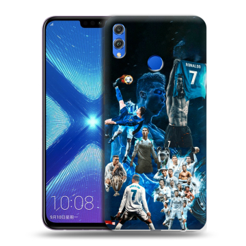 Силиконовый чехол на Huawei Honor 8X с принтом Реал Роналдо
