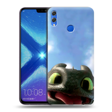 Силиконовый чехол на Huawei Honor 8X с принтом Как приручить дракона