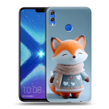 Силиконовый чехол на Huawei Honor 8X с принтом Лиса