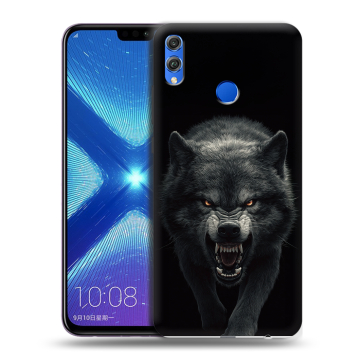 Силиконовый чехол на Huawei Honor 8X с принтом Волк