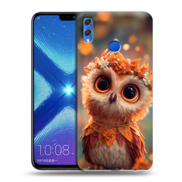 Силиконовый чехол на Huawei Honor 8X с принтом Милая сова