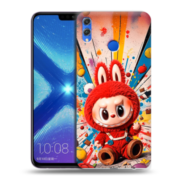 Силиконовый чехол на Huawei Honor 8X с принтом Labubu Лабубу