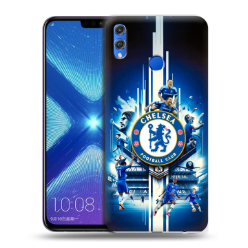 Силиконовый чехол на Huawei Honor 8X с принтом Chelsea Челси