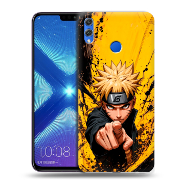 Силиконовый чехол на Huawei Honor 8X с принтом Naruto Наруто