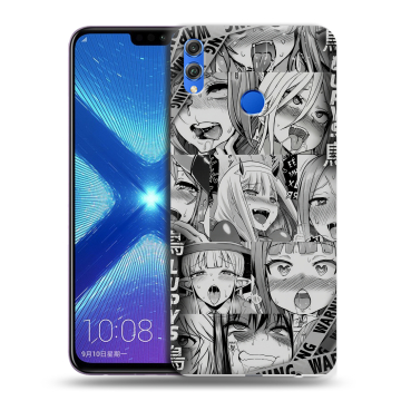 Силиконовый чехол на Huawei Honor 8X с принтом Ahegao Ахегао Аниме