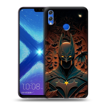 Силиконовый чехол на Huawei Honor 8X с принтом Batman Бэтмен